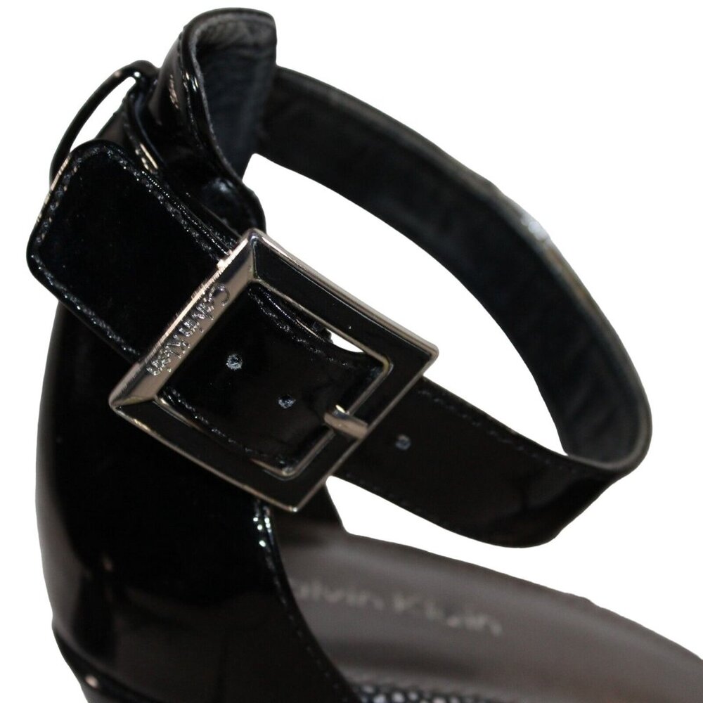 Calvin Klein Women Sz 8.5M Peep Toe Strappy Block - Picture 7 of 12